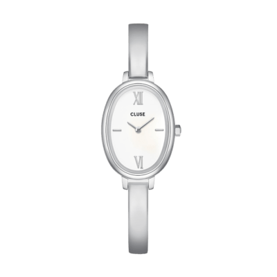 Reloj CLUSE Mujer Acero L'OVALE Esfera Blanca