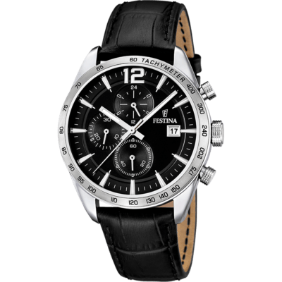 Reloj FESTINA Hombre TIMELESS CHRONOGRAPH Correa Negra Esfera Negra