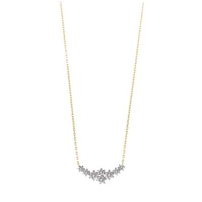 Collar SALVATORE Plata Dorada Copos de Nieve