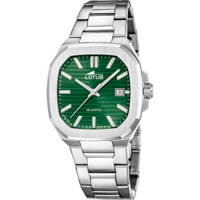 Reloj LOTUS Hombre SQUARE SERIES Acero Esfera Verde