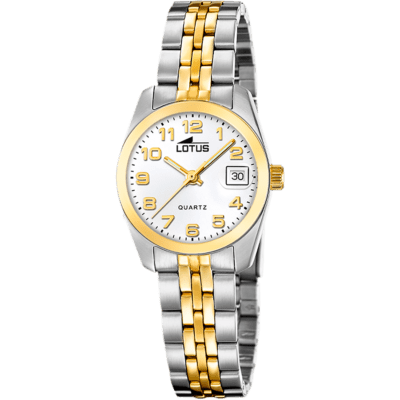 Reloj LOTUS Mujer OLD MONEY Acero Bicolor Esfera Blanca Números