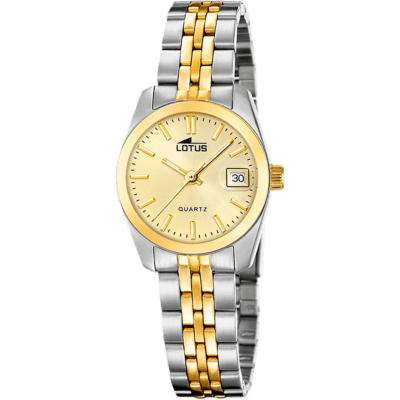 Reloj LOTUS Mujer OLD MONEY Acero Bicolor Esfera Champagne Índices