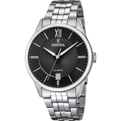 Reloj FESTINA Hombre CLASSICS Acero Esfera Negra Y Plateada