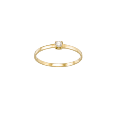 Anillo Solitario MARINA GARCÍA Oro Amarillo y Diamante