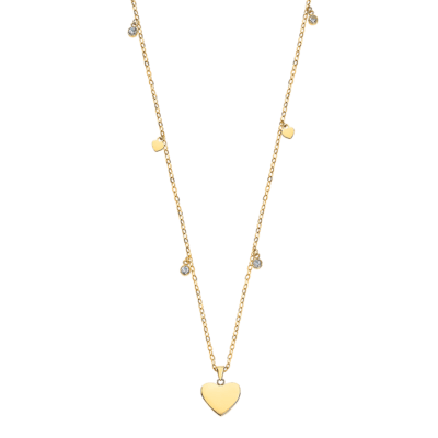 Collar LOTUS STYLE Acero Dorado ESSENTIALS Corazón