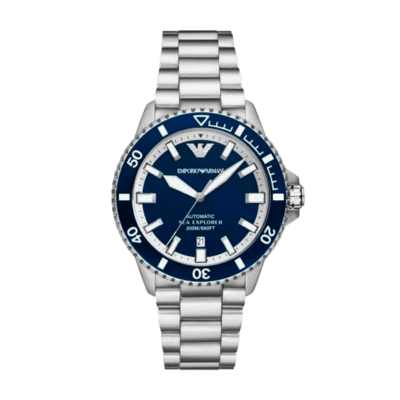 Reloj EMPORIO ARMANI Hombre Acero Esfera y Bisel Azul