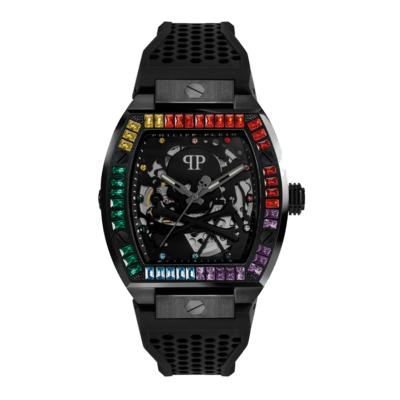 Reloj PHILIPP PLEIN Acero Negro THE SKELETON Negro y Multicolor AUTOMÁTICO