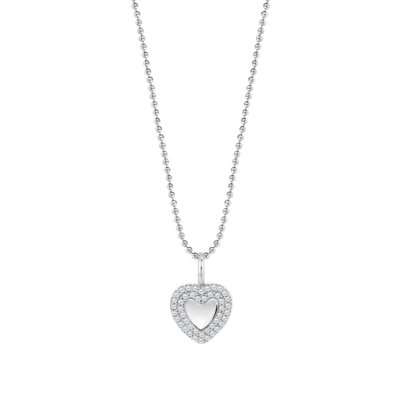 Collar LOTUS SILVER Plata MOMENTS Cadena Bolitas Corazón
