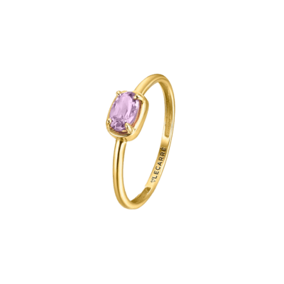 Anillo LE CARRÉ Oro Amarillo COLOR ESSENTIALS Amatista Oval
