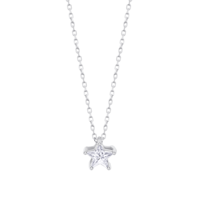 Collar LOTUS SILVER Mujer ESSENTIALS Plata Circonita Estrella