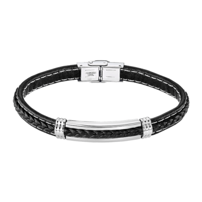 Pulsera LOTUS STYLE Acero URBAN MAN Negro