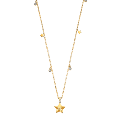 Collar LOTUS STYLE Acero Dorado ESSENTIALS Estrella
