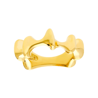 Anillo MARINA GARCÍA Plata Dorada VERTEBRAL