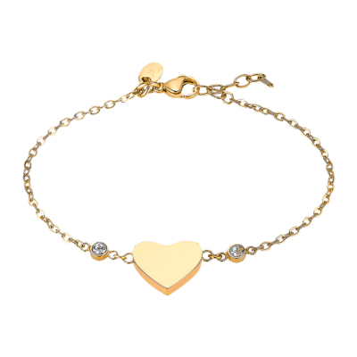 Pulsera LOTUS STYLE Acero Dorado ESSENTIALS Corazón
