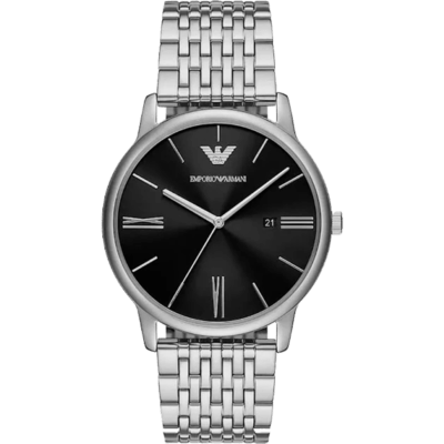Reloj EMPORIO ARMANI Hombre Acero Tres Agujas Esfera Negra