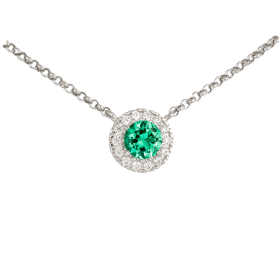 Collar MARINA GARCÍA Plata ORLA Gargantilla Verde