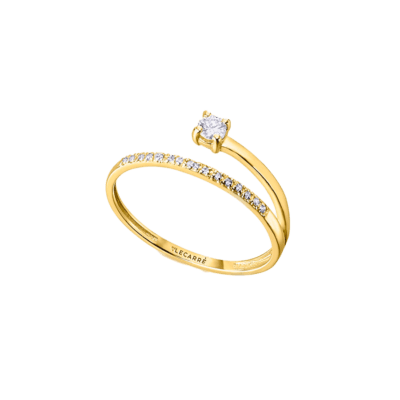 Anillo LE CARRÉ Oro Amarillo y Diamantes NOMAD