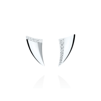 Pendientes MARINA GARCÍA Plata Rodiada MALIBÚ Circonitas Blancas