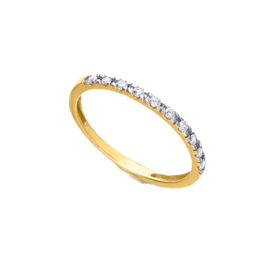 Anillo LE CARRÉ Oro Amarillo y Diamantes Media Alianza