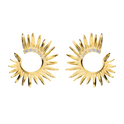 Pendientes MARINA GARCÍA Plata Dorada SOL