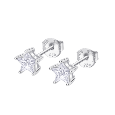 Pendientes LOTUS SILVER Mujer ESSENTIALS Plata Circonita Estrella