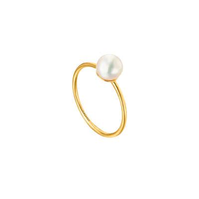 Anillo LE CARRÉ Oro Amarillo y Perla ESSENTIALS PEARL
