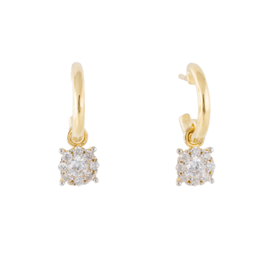 Pendientes MARINA GARCÍA Plata Dorada ODEI