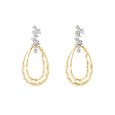 Pendientes MARINA GARCÍA Plata Bicolor LIA-M