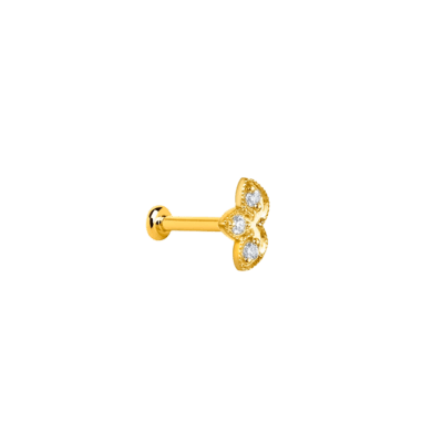 Piercing LE CARRÉ Oro Amarillo y Diamantes RENAISSANCE Mini Lotus