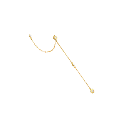 Piercing Cadena LE CARRÉ Oro Amarillo y Diamantes