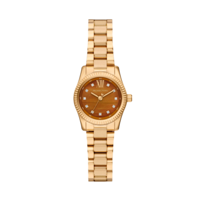 Reloj MICHAEL KORS Mujer Dorado LEXINGTON Esfera Marrón