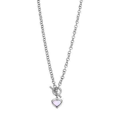 Collar LOTUS STYLE Mujer Acero ESSENTIALS Nácar Corazón