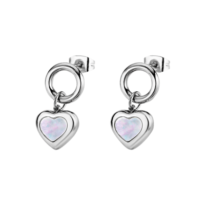 Pendientes LOTUS STYLE Mujer Acero ESSENTIALS Nácar Corazón