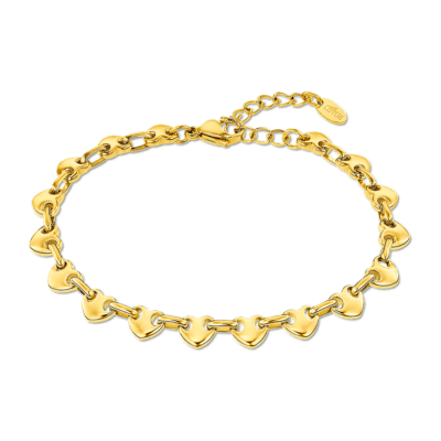Pulsera LOTUS STYLE Acero Dorado URBAN WOMAN Corazones