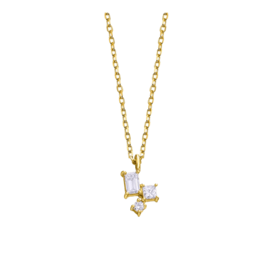 Collar LE CARRÉ Oro Amarillo y Diamantes SHAPES