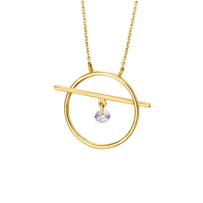 Collar LE CARRÉ Oro Amarillo y Topacio LOOP