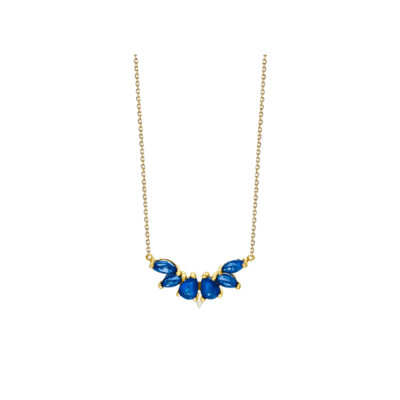 Collar LE CARRÉ Oro Amarillo y Zafiro WILD NIGHTS