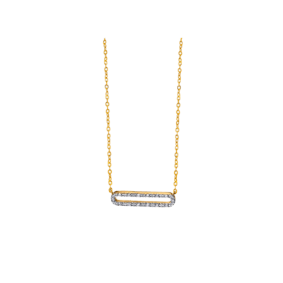 Collar LE CARRÉ Oro Amarillo y Diamantes WHITE DAYS Hebilla