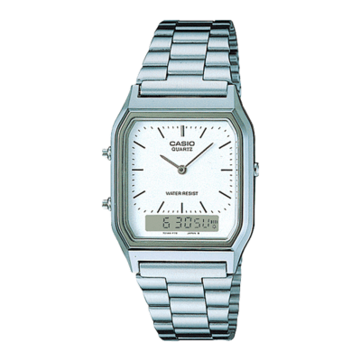 Reloj CASIO Acero EDGY COLLECTION Esfera Blanca