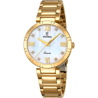 Reloj FESTINA Mujer Dorado MADEMOISELLE Números Dorados y Circonitas