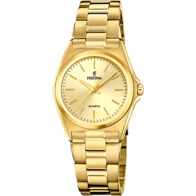 Reloj FESTINA Mujer CLÁSICO Dorado Esfera Blanca