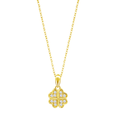 Collar LOTUS SILVER Plata Dorada ESSENTIALS Trébol