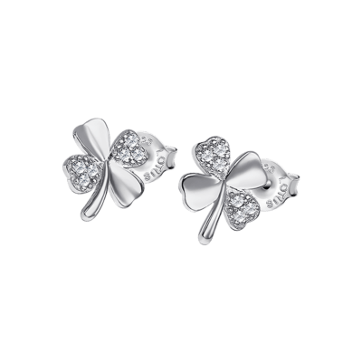 Pendientes LOTUS SILVER Plata ESSENTIALS Trébol