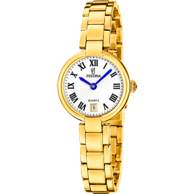 Reloj FESTINA Mujer MADEMOISELLE Acero Dorado Esfera Blanca Números Romanos