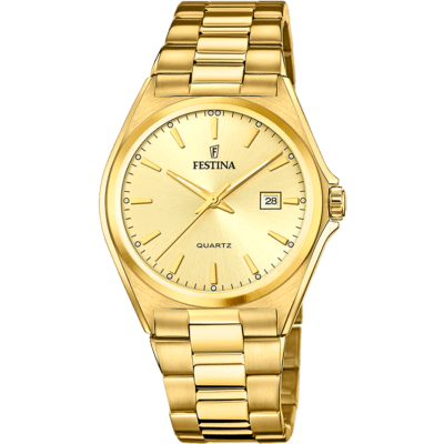 Reloj FESTINA Hombre CLÁSICO Dorado Esfera Dorada