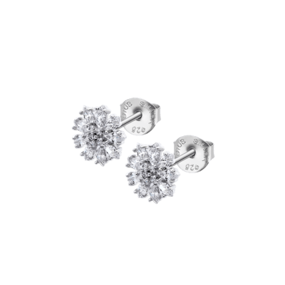 Pendientes LOTUS SILVER Mujer BEYOND CLASSICS Plata Flor Nueve Pétalos
