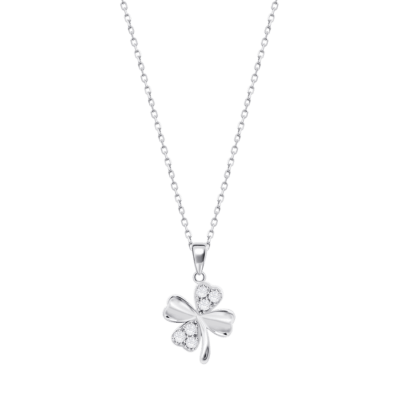 Collar LOTUS SILVER Plata ESSENTIALS Trébol