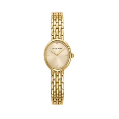 Reloj VICEROY Mujer Acero Dorado KISS Esfera Dorada