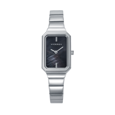 Reloj VICEROY Mujer Acero Cuadrado CHIC Esfera Negra